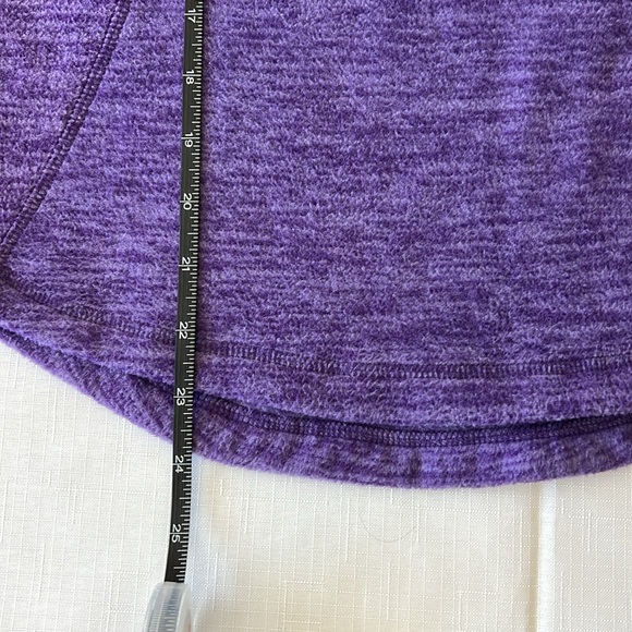 Made for Life Purple Marled Fleece Quarter Zip Long Sleeve Jacket Pullover M - Picture 13 of 13